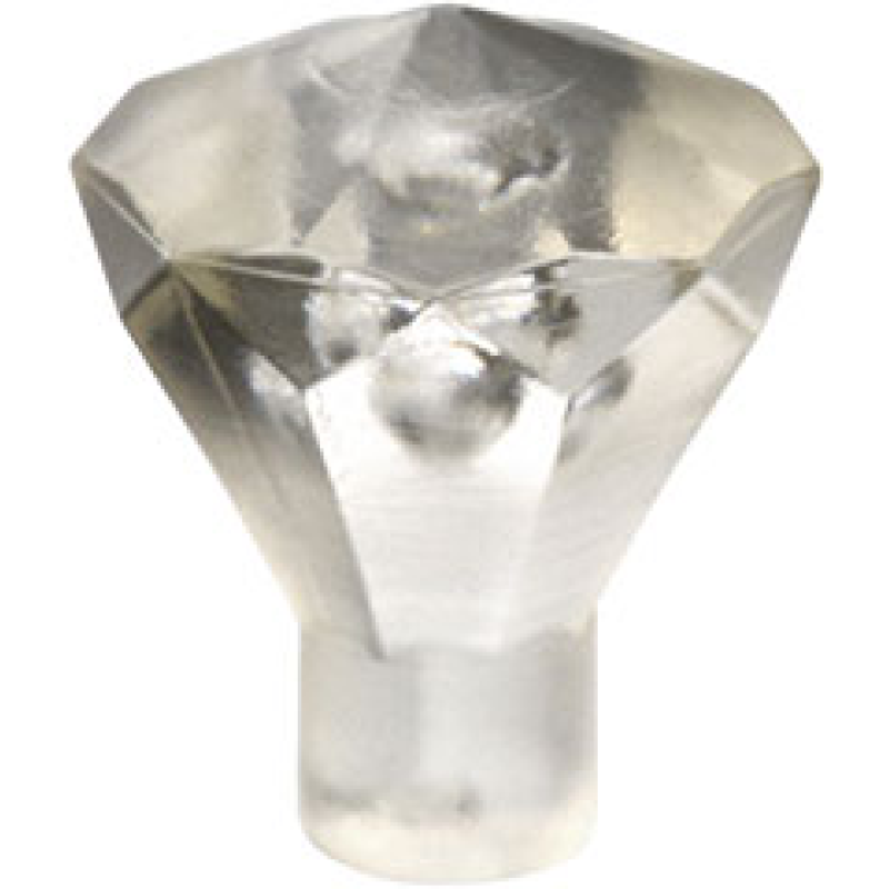 Rots 1x1 juweel 24 facet Trans Clear